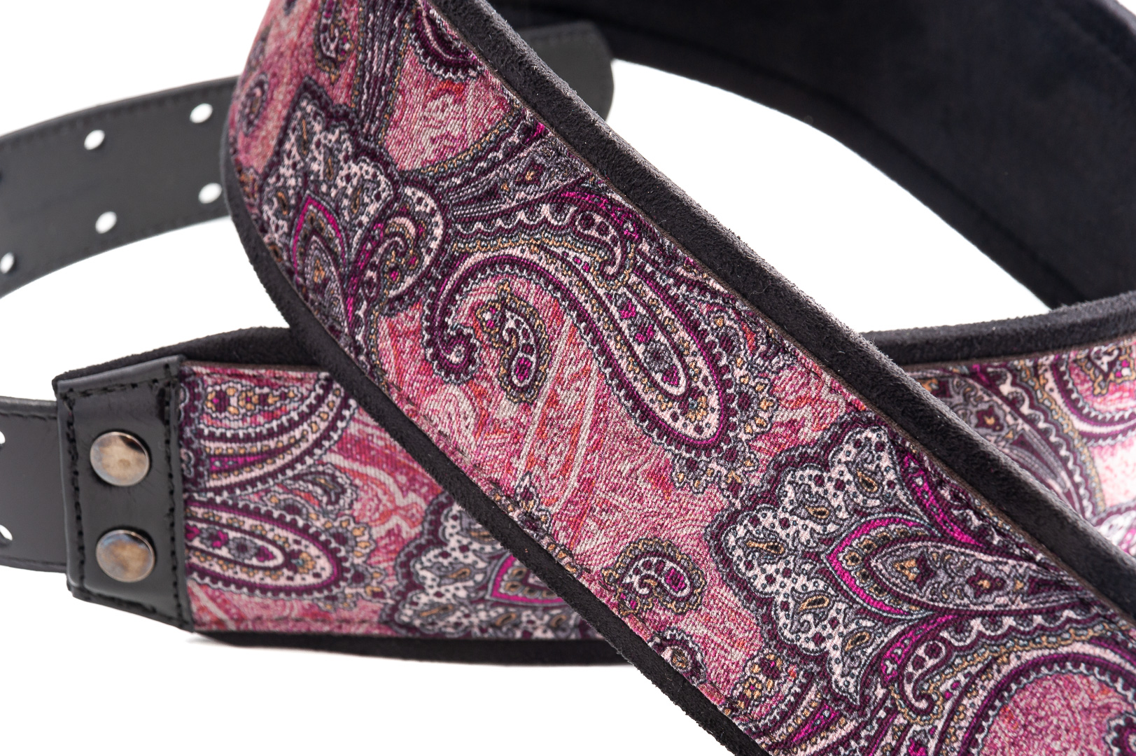 Purple paisley guitar strap clearance